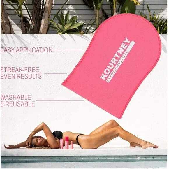 NEW KOURTNEY Kellar Self-Tan Application Mitt - Soft Velvet ONE MITT - Picture 7 of 10